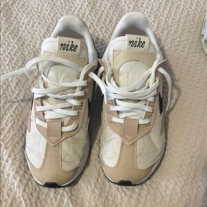 Nike Cream and Tan Athletic Shoes